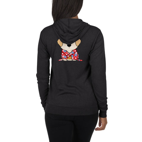 Hope Kimono Unisex zip hoodie (Design On Back Only)