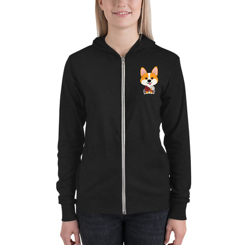Thor Goldfish Fan Unisex zip hoodie (Design On Front Only)