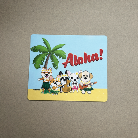Aloha Dogs Mousepad