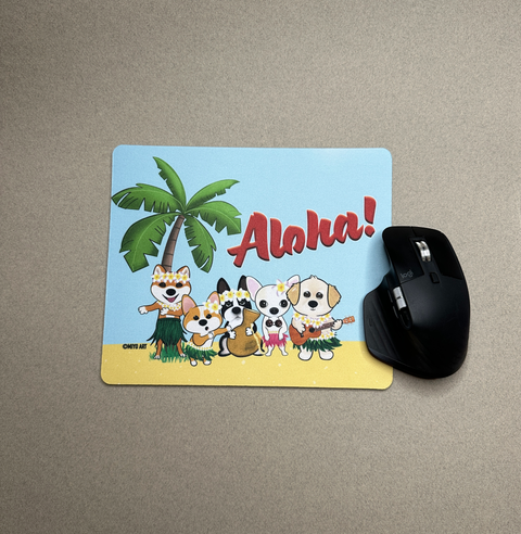 Aloha Dogs Mousepad