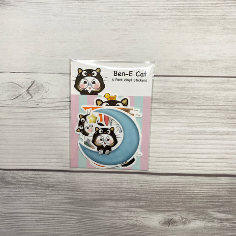 Ben-E Cat Vinyl Sticker Set of 4