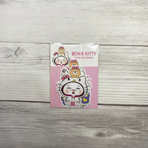 Bon-E Kitty Vinyl Sticker Set of 4