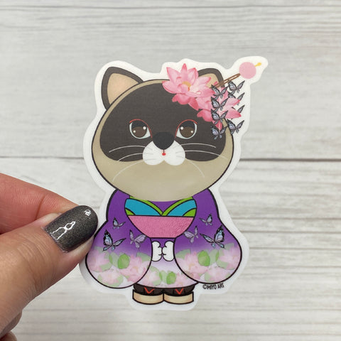 Maya Sakura Kimono Vinyl Sticker