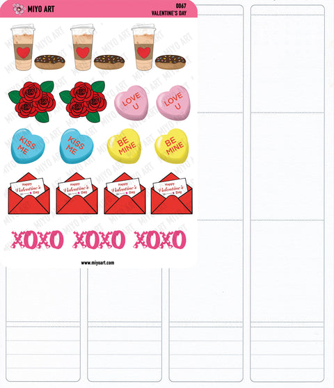 Valentine's Day Sticker Sheet