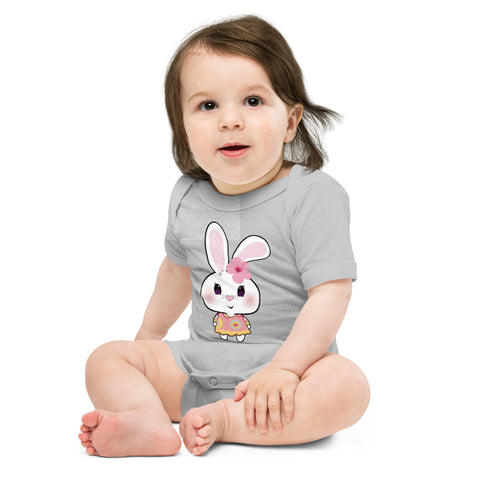 Bon-E Bunny Hibiscus Baby short sleeve one piece