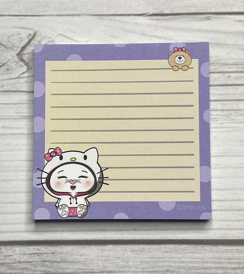Bon-E Kitty Bear Notepad.