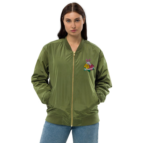 Hawaii Premium recycled bomber jacket (Embroidered)