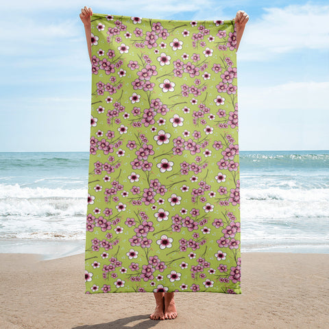 Sakura Print Towel