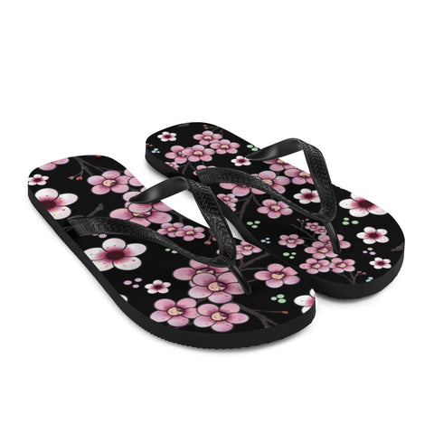 Sakura Print Flip-Flops