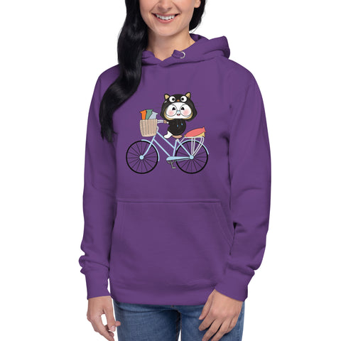 Ben-E Cat Bicycle Unisex Hoodie