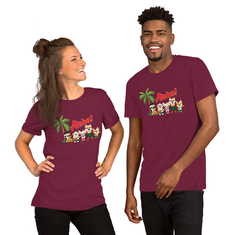 Aloha Dogs Unisex t-shirt