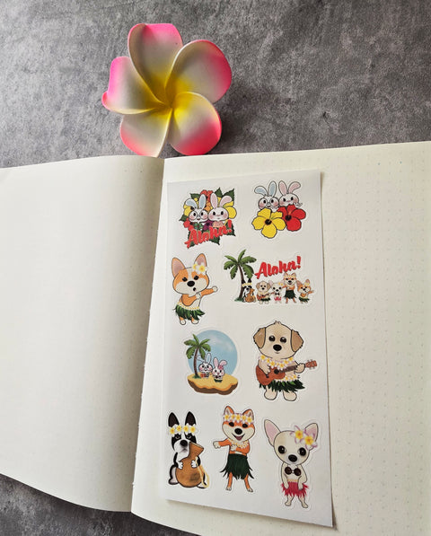 Aloha Critters Sticker Sheet
