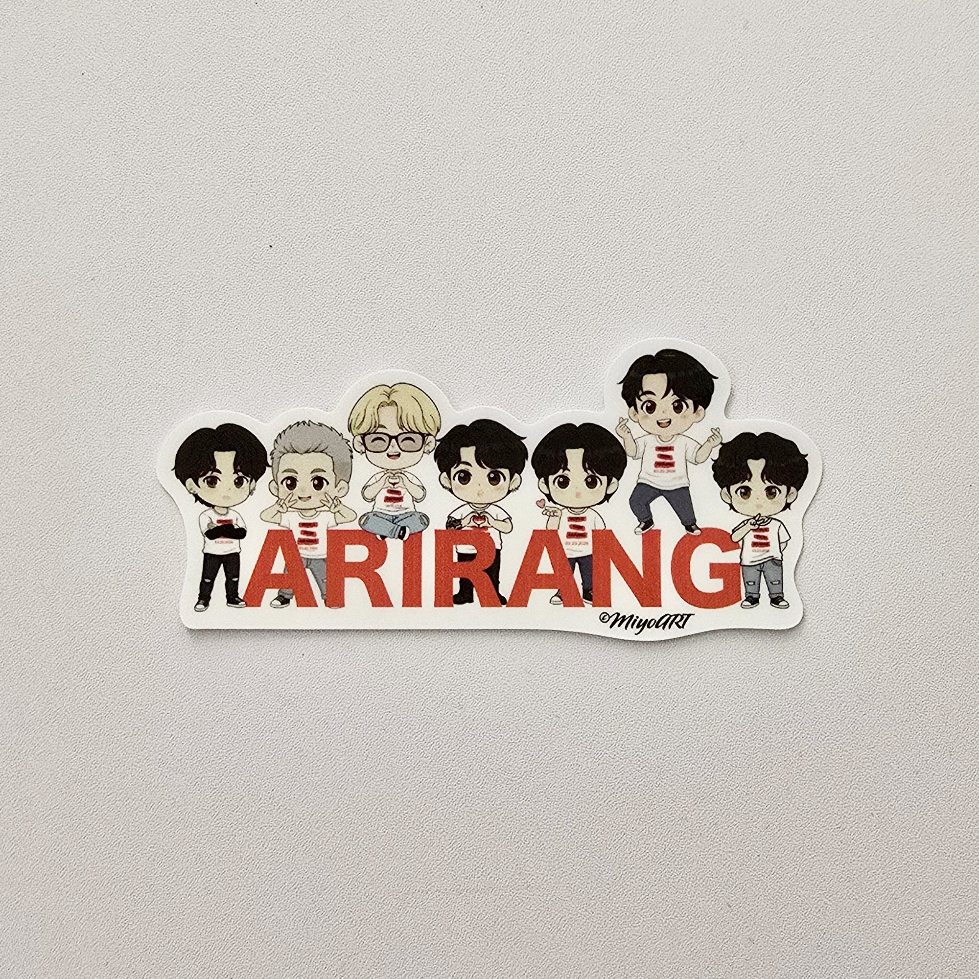 Arirang Group waterproof vinyl sticker– miyoart