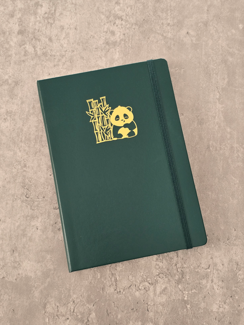 Gold Foil Panda Debossed A5 Leuchtturm1917 Hardcover Notebook
