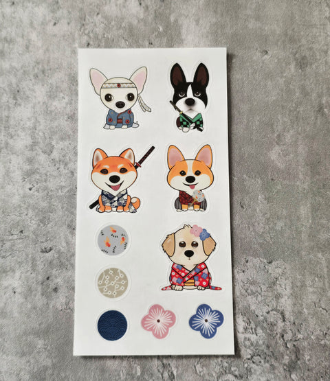 Kimono Critters Sticker Sheet (2 Sheets)