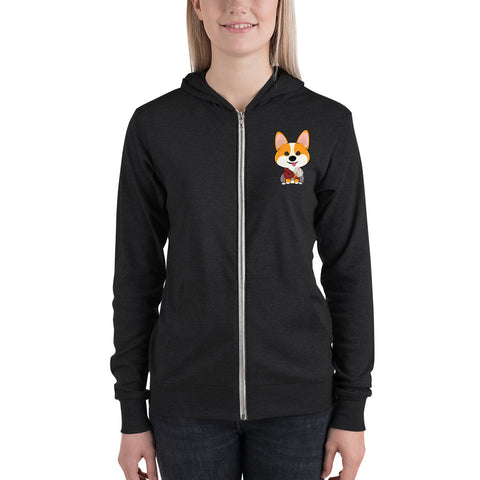 Thor Goldfish Fan Unisex zip hoodie (Design On Front Only)