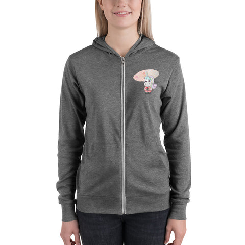 Aurora Kimono Unisex zip hoodie (Design On Front Only)