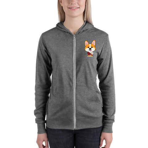 Thor Goldfish Fan Unisex zip hoodie (Design On Front Only)