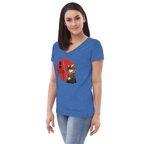 Ozzy Samurai Women’s recycled v-neck t-shirt