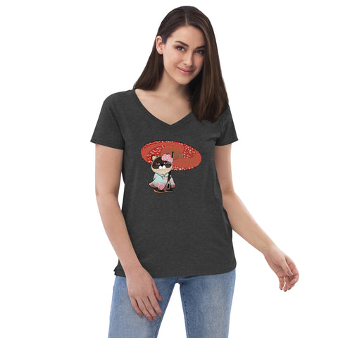 Maya Kimono Women’s recycled v-neck t-shirt