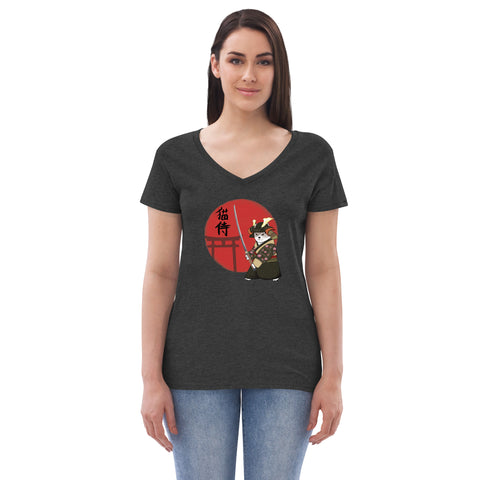 Ozzy Samurai Women’s recycled v-neck t-shirt