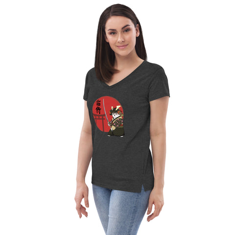 Ozzy Samurai Women’s recycled v-neck t-shirt