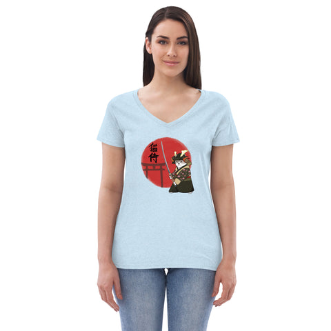 Ozzy Samurai Women’s recycled v-neck t-shirt