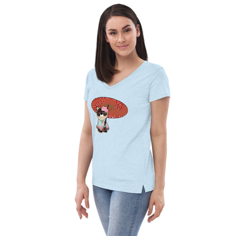 Maya Kimono Women’s recycled v-neck t-shirt