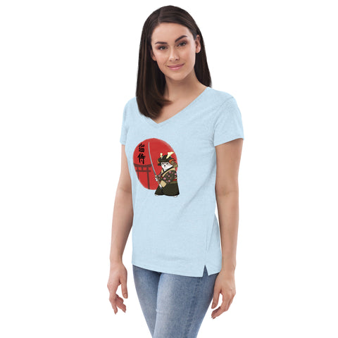 Ozzy Samurai Women’s recycled v-neck t-shirt