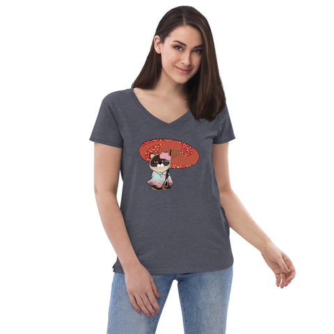 Maya Kimono Women’s recycled v-neck t-shirt