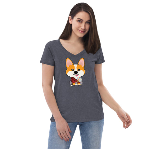 Thor Goldfish Fan Women’s recycled v-neck t-shirt