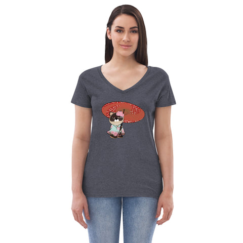 Maya Kimono Women’s recycled v-neck t-shirt