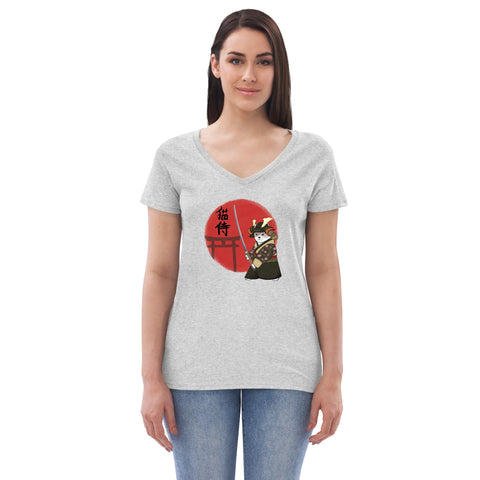 Ozzy Samurai Women’s recycled v-neck t-shirt