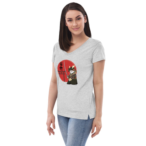 Ozzy Samurai Women’s recycled v-neck t-shirt