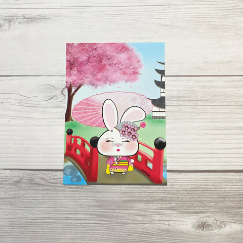 Bon-E Sakura Geisha Art Print