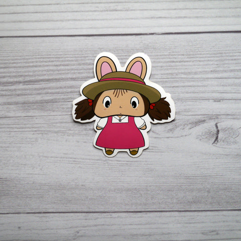 Bon-EMei with Straw Hat Vinyl Sticker