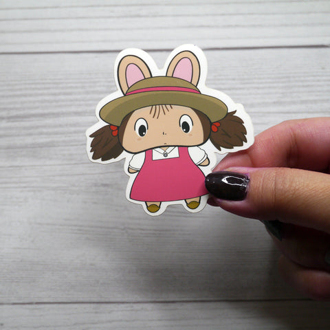 Bon-EMei with Straw Hat Vinyl Sticker