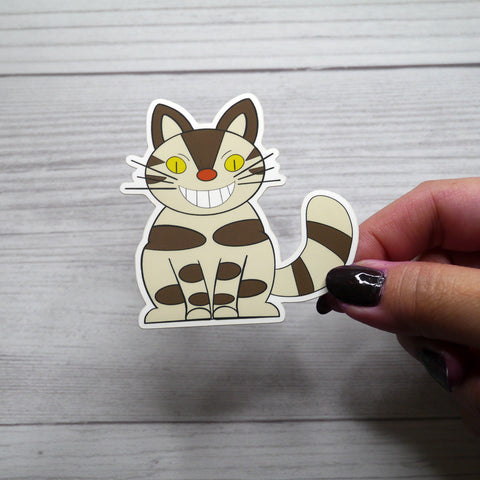 Maya Cat with Yellow Eyes Vinyl Sticker