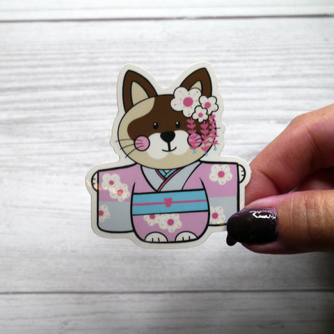 Maya Sakura Kimono Vinyl Sticker