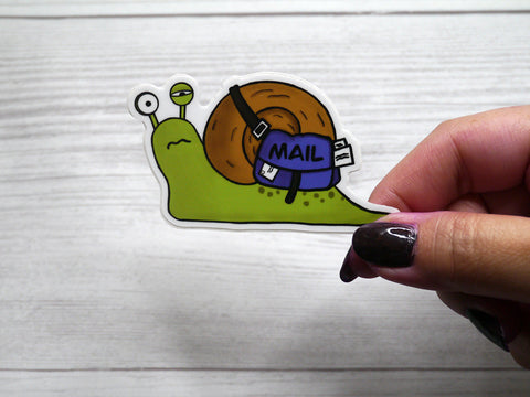 Stanley Snail with Mail Bag Vinyl Sticker