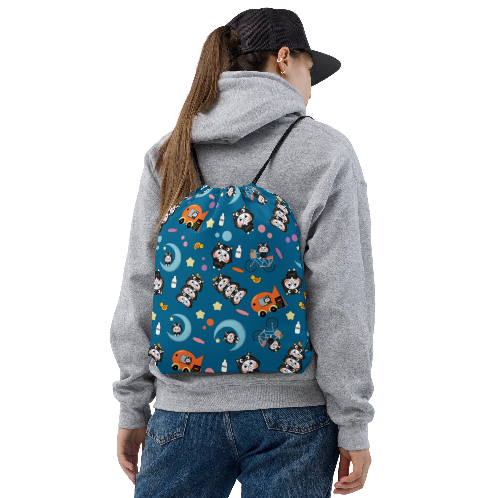 Ben-E Cat Drawstring bag– miyoart