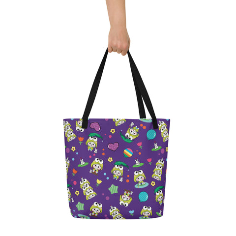 Ben-E Frog All-Over Print Tote bag