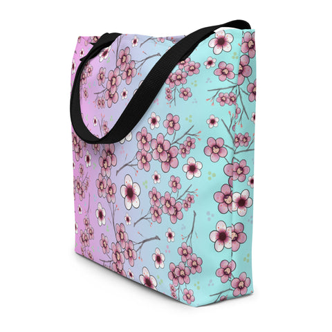 Sakura All-Over Print Large Tote Bag