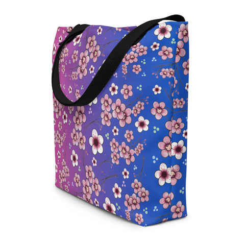 Sakura All-Over Print Large Tote Bag