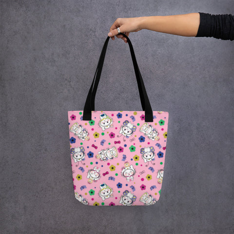 Bon-E Kitty All-Over Print Tote bag