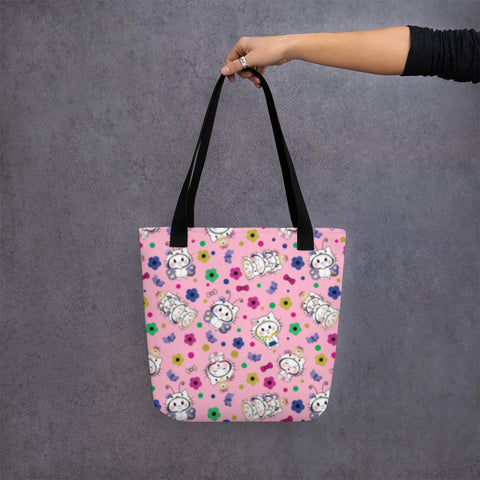 Bon-E Kitty All-Over Print Tote bag