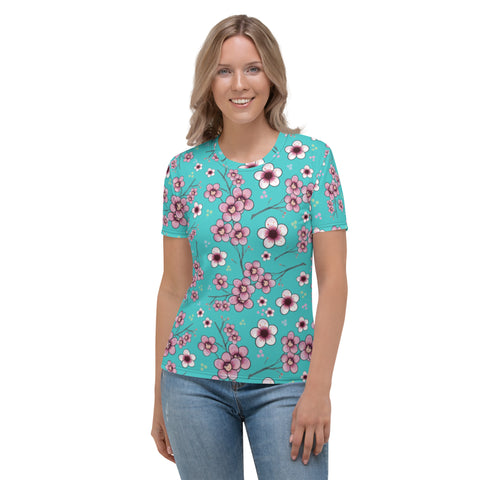 Sakura Print Women's T-shirt