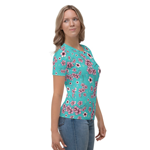 Sakura Print Women's T-shirt