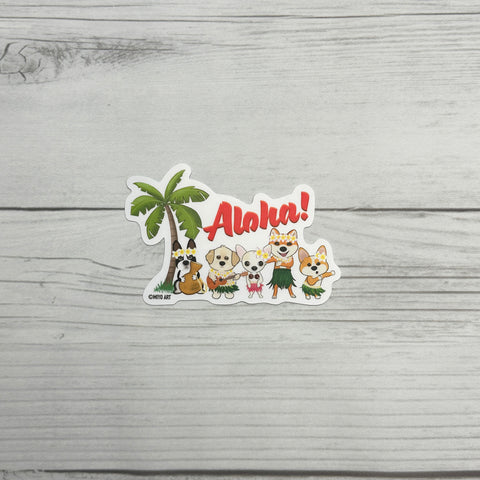 Ben-E & Bon-E Island Style Waterproof Vinyl Sticker Set of 5