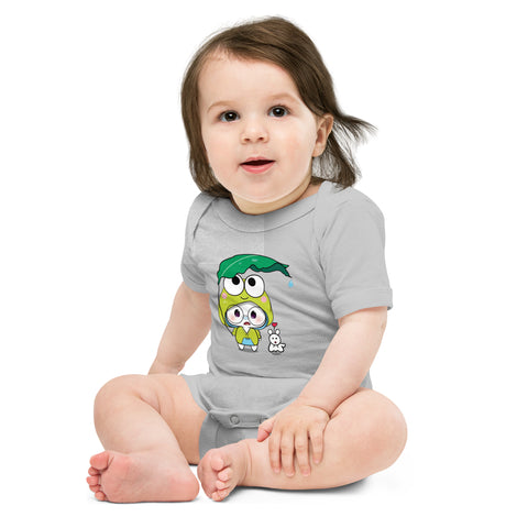 Ben-E Frog Leaf Umbrella Baby short sleeve one piece